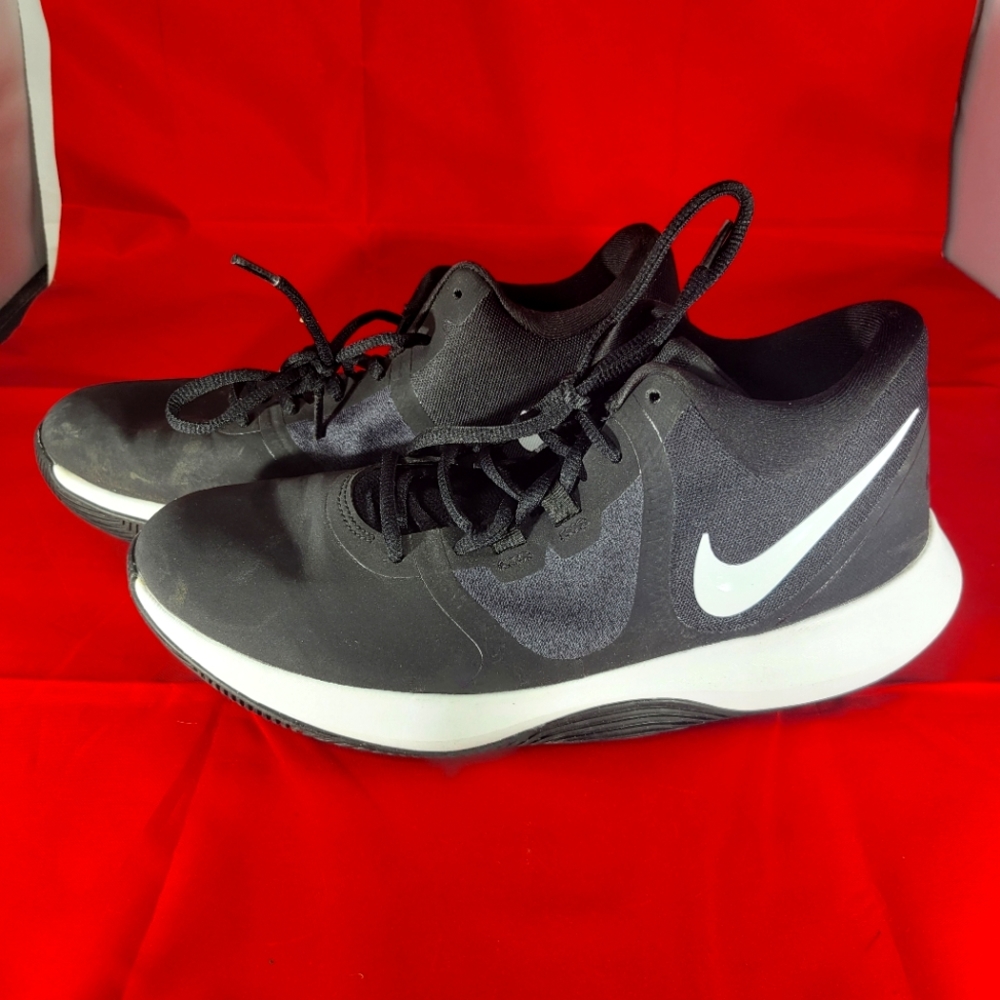 Nike Air Precision II Men's Size 9.5 Black White AQ3521-001 Basketball Shoes
